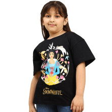 Kidsville Officiële Snow White Live Action Geprinte Oversized T-shirt Voor Meisjes