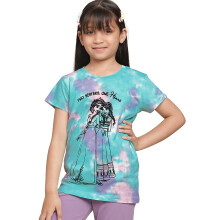 Kidsville Official Frozen Meisjes Regular Fit Multikleur T-Shirt met Korte Mouwen