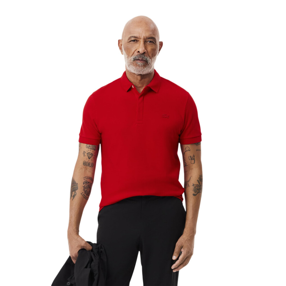 Lacoste Mens Paris Polo Shirt Regular Fit Stretch Cotton Pique
