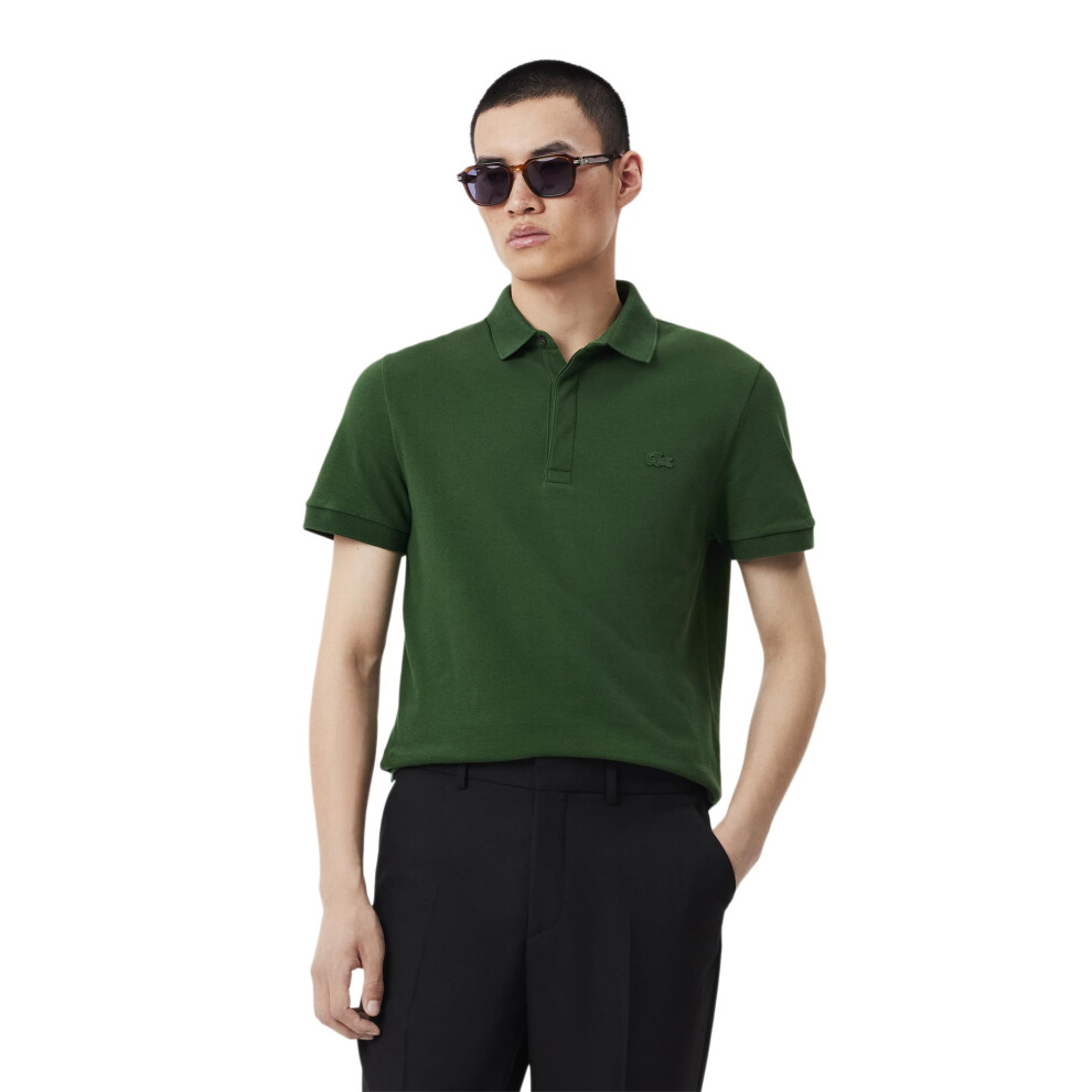 Lacoste Mens Paris Polo Shirt Regular Fit Stretch Cotton Pique
