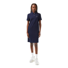 Lacoste Damen Baumwoll Modern Knielanges Freizeitkleid (Ef7767166_Navy_2Xl)
