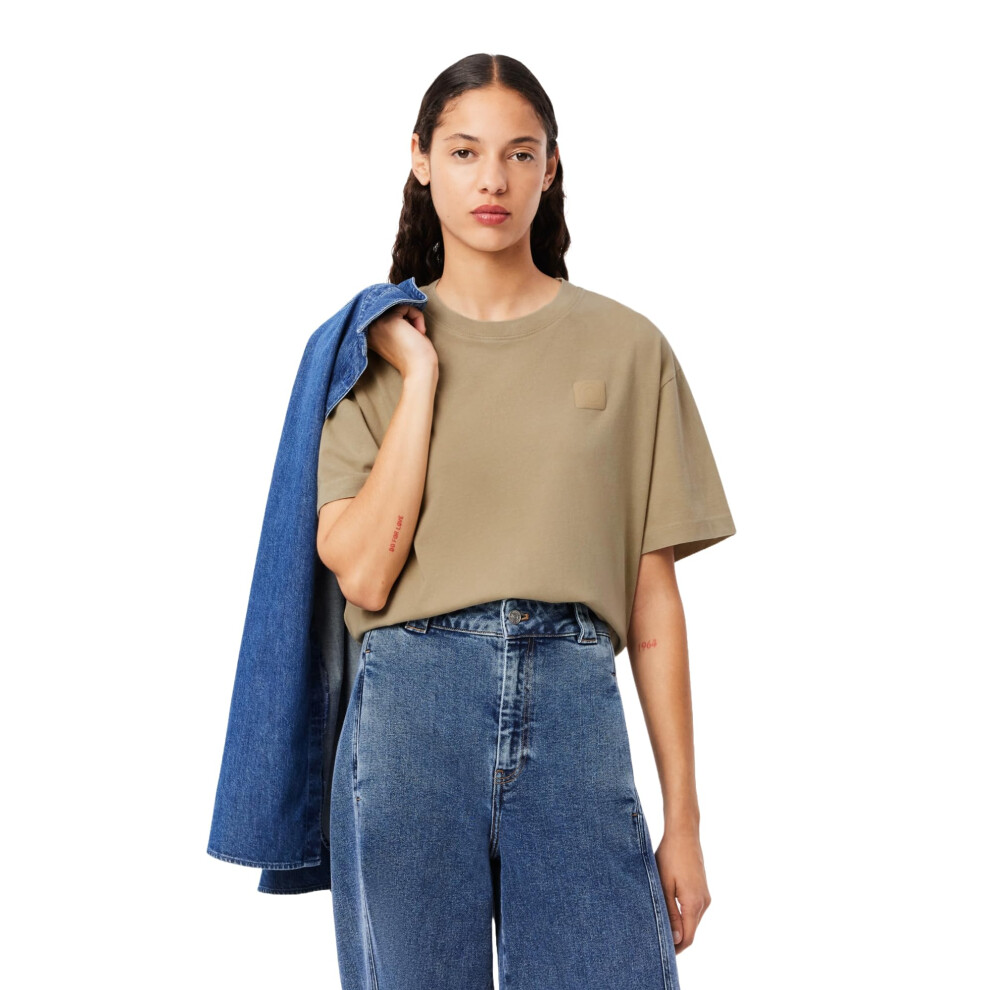Lacoste Oversized Washed Effect Cotton T-Shirt
