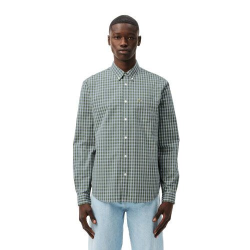 Lacoste Regular Fit Karierte Popeline Hemd
