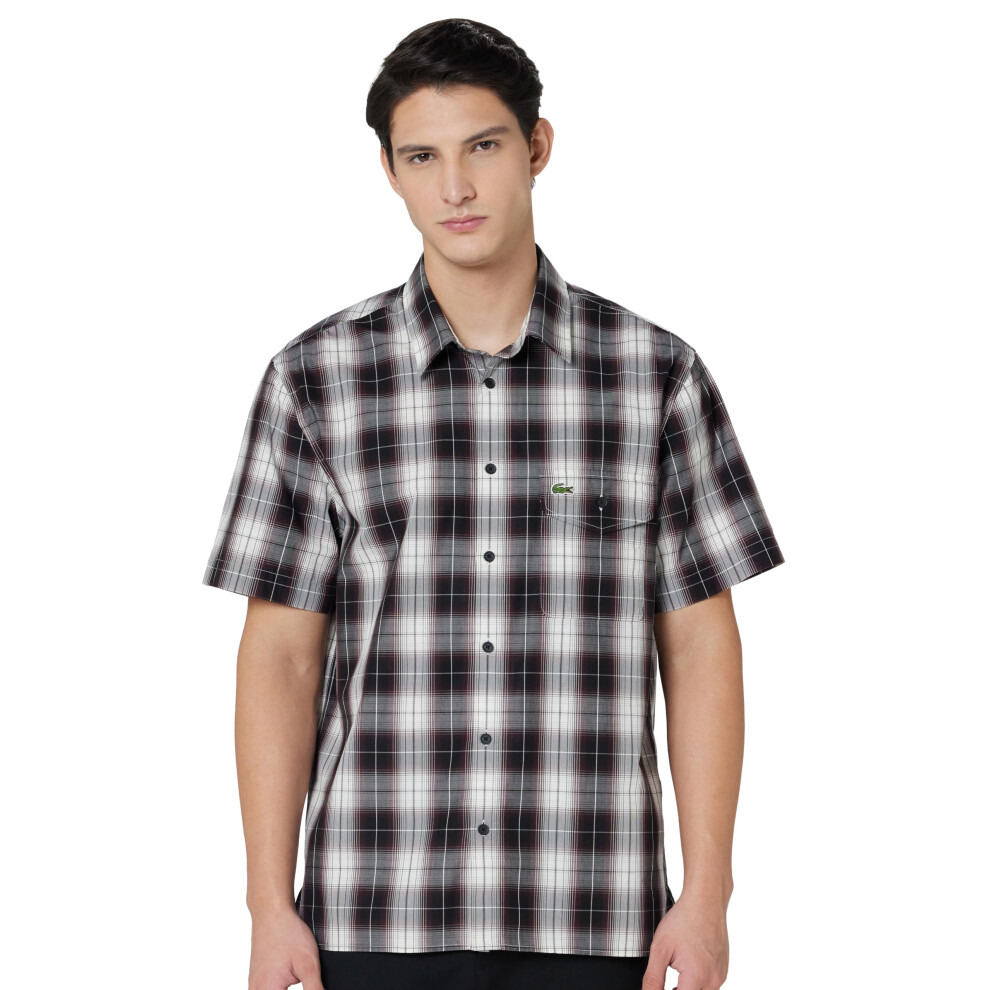 New Lacoste Men's Regular Fit Short Sleeved Shirt