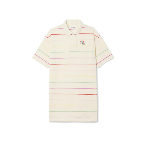 Lacoste Robe Polo en Coton Rayée Lacoste
