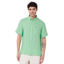 Lacoste Kurzarm Leinenhemd