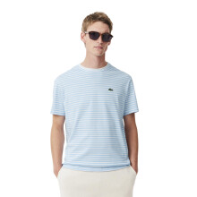 T-shirt en coton lourd à rayures Lacoste