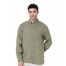Lacoste Regular Fit Leinenhemd