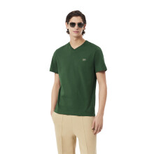 T-shirt en Coton à Col V Lacoste