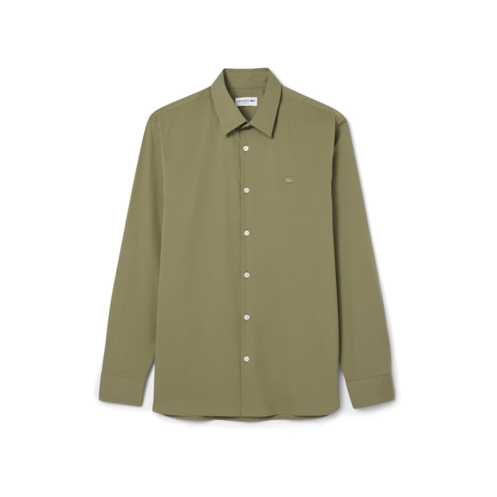 New Lacoste Men's Slim Fit Stretch Poplin Shirt