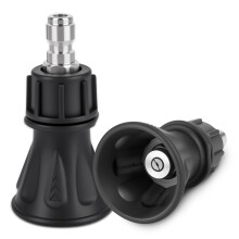 40 Degree Pressure Washer Nozzle Guard 1/4 Quick Connect Stainless Steel 4.0 Orifice 2 Pack