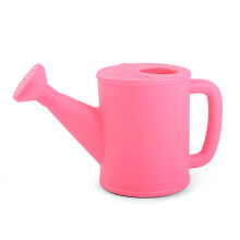 Kids Watering Can 700ml Plastic Garden Waterer with Ergonomic Curved Handle and Removable Spout Pink