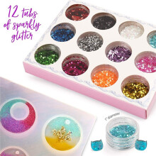 Kit di Stampi In Silicone per Resina Epossidica, 141 Pezzi, per La Creazione di Gioielli, Ciondoli, Progetti DIY, Portachiavi e Ornamenti.