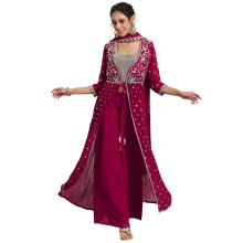 Libas Womens Embellished Georgette Co-Ord Set For Women
