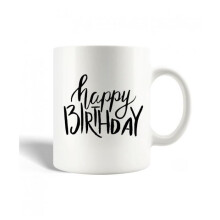 Tazza - Buon Compleanno - Ceramica - 30cl - Bianco - Compatibile lavastoviglie