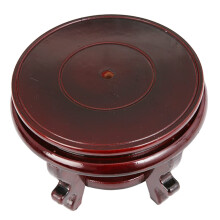 Wood Plant Stand Rustic Wooden Flower Pot Base with Compact Round Design for Small Potted Plants Home Decor