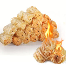 10 Pcs Natural Wood and Wax Fire Starters for Fire Pit, Grill, Chimney – Fast Ignition, Odorless, LongLasting, Weatherproof