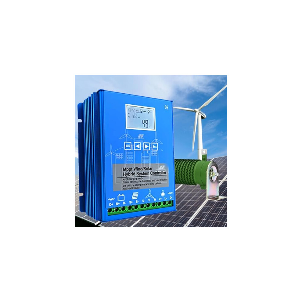 12000W Hybrid Mppt Charge Controller 12V 24V 48V Wind Solar System For Home And Boat With Dump Load 9092120373776