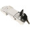 Motorcycle Trunk Lock Hinge with Detachable Stainless Steel Buckle 1