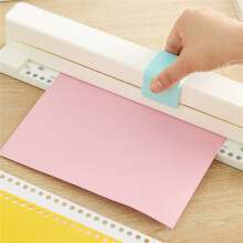 KW-TRIO 30 Holes Binding Punch,Loose Leaf Paper Punch Machine,Portable Hand Pushed Multi-Hole Puncher for Notebook