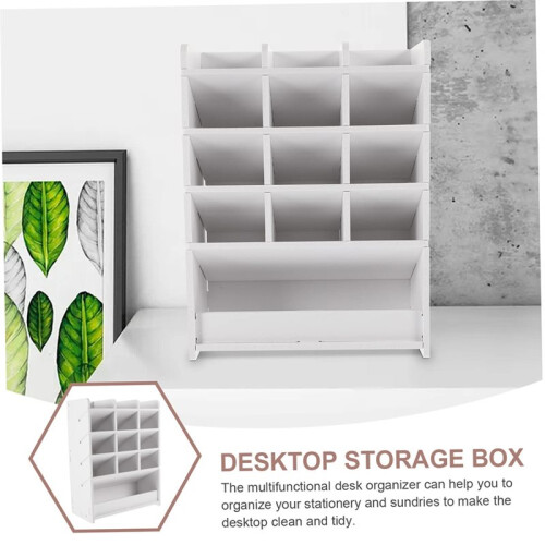 Desk Organizer - Multifunctional Large Capacity Desktop Storage for Office, School, Home 2