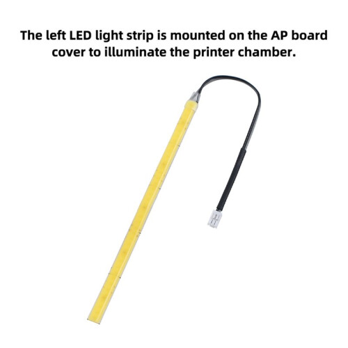 LED Light Left/Front for Bambu P2S High-Brightness Lighting for Bambu P2S Led Light Strip 3D Printer Parts Front 1