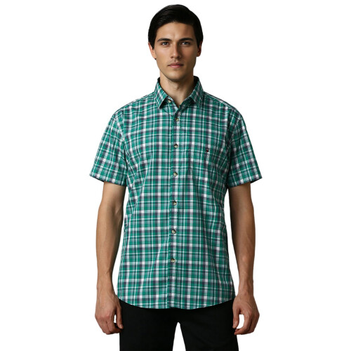 Louis Philippe Ανδρικό Slim Fit Πουκάμισο (Lyshcslpg06962_Πράσινο)