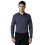 Louis Philippe Ανδρικό Ναυτικό Super Slim Fit Ριγέ Πουκάμισο Μάκρυ Μανίκι 1