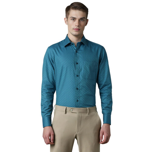 Louis Philippe Ανδρικό Κλασικό Μπλουζάκι (Lpsfmclf286527_Teal)
