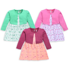 Luvlap Meisjes F/S Jurk (904947_Multikleur-3 12 Tot 18 Maanden)