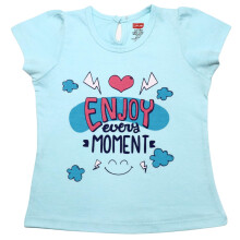 Luvlap Half Sleeve Top voor Meisjes, 100% Katoen, Baby Meisje Kleding, Pack Van 1, 3 tot 6 Maanden