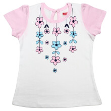 Luvlap Halve Mouw Meisjes Top, Voor Baby's, 100% Katoen, Baby Meisje Kleding, Set Van 1, 12 Tot 18 Maanden