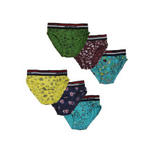Lux Cozi Pack De 6 Cuecas Super Combed Cotton Com Cintura Elástica Ultra Macia (Tamanho: 60Cm) Multicolorido