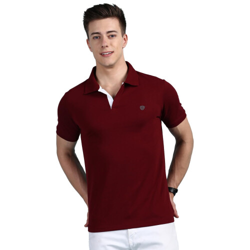 Lux Cozi Ανδρικό Πόλο T-Shirt Πράσινο Κανονική Εφαρμογή Μισό Μανίκι