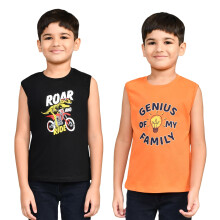 Lux Cozi Meninos Pack De 2 Camisetas Regata Impressas