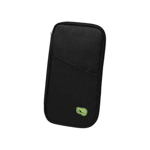 Travel Document Organiser Passport Holder with Zipper Multiple Compartments - Navy 2