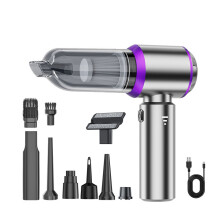 Cordless Handheld Vacuum Cleaner 4-in-1 | Wireless Car Vacuum & Air Duster with Blower & Inflator, 15KPa Suction