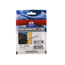 Jcp Fixings A4-316 Stainless Steel Plastic Headed Nails 30 x 2.00mm - Box of 125
