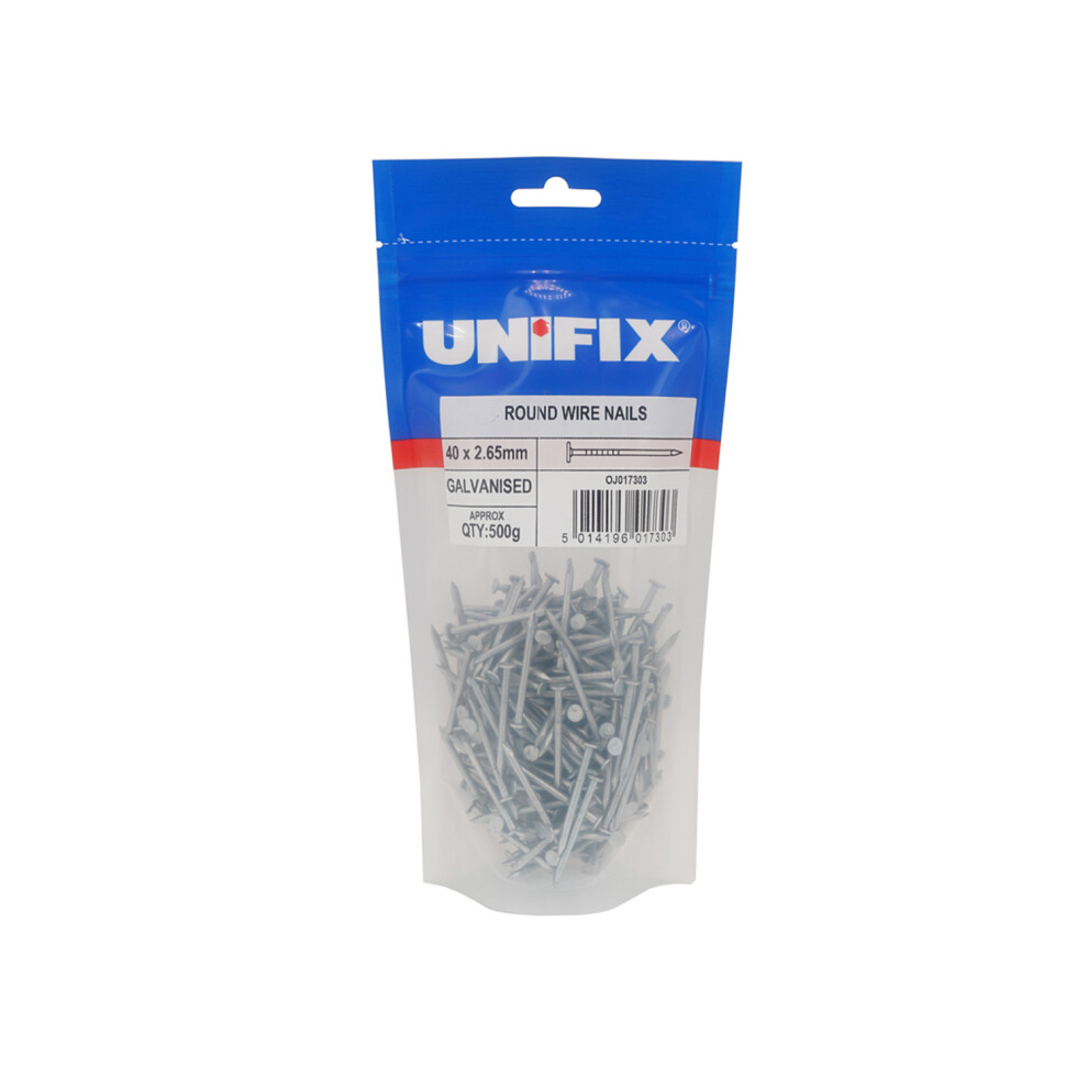 Unifix Galv Round Wire Nails Ce - 150 X 6.00Mm - Pou9galvrwn/140 - Box Of 5 5014196017372