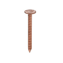 Unifix Copper Round Wire Slate Nails 38 x 2.65mm - 1kg Polybag - Box of 10