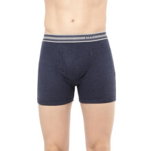 Macroman Valentino Clássico Designer Trunks Para Homens, Algodão Compacto Premium, Denim Melange, Xxl