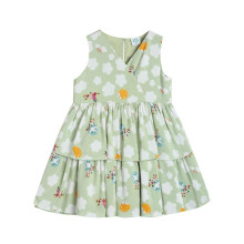 Miniklub Baby Sans Manches Robe en Coton Vert (18-24M)