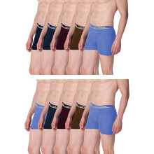 Lux Venus Gavetas de Algodão Puro para Homens (Pacote de 10) Multicolorido
