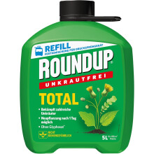 Roundup Total Refill 1 L kraftfullt ogräsmedel för gräsmatta och trädgård – koncentrat för fullständig ogräsbekämpning
