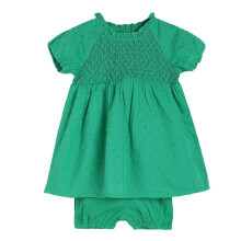 Miniklub Baby Ronde Hals Lange Mouwen Knie Lengte Gebreide Katoenen Jurk, Set Van 2 (9-12M)
