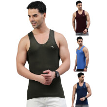 Lux Parker Heren Regular Fit Vest Col_Rn_4Pc_Assorted