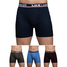 Lux Parker Boxers Masculinos em Algodão Puro (Pacote de 4) Icd_Drw_Col_4Pc_Assortido