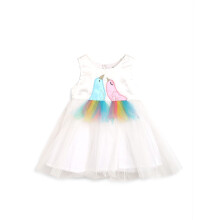 Vestido Nauti Nati para Crianças | Vestido Sem Mangas para Meninas | Vestido Branco