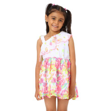 Vestido Fit & Flare Impressão Nautinati Para Meninas | Idade 4-8 Anos
