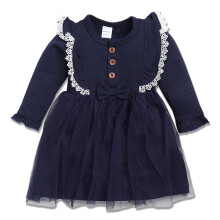 Moms Love A-Lijn Frock met Lange Mouwen voor Babymeisjes | Comfortabele Pasvorm, Perfect voor Gelegenheden